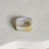 'Noï' Agaat Ring (US 9.5, 19.4mm)