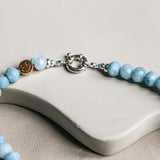 'Claire' Aquamarijn Ketting
