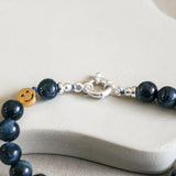 'Zephyr' Blauwe Obsidiaan Armband