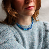 'Eloise' Blauwe Agaat Ketting