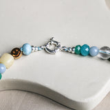 'Kiki' Edelsteen Ketting met Citrien en Aquamarijn