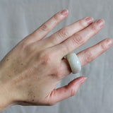 'Eddie' Jade Ring (US 9, 19mm)