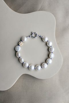 Duurzame parel armband, handgemaakte sieraden