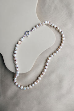 Duurzame parel ketting, handgemaakte sieraden