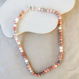 'Mabel' Roze Opaal Ketting