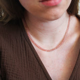 Aardbeienkwarts ketting 'Flore'