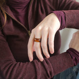 'Alexa' Agate Ring (US 8.5, 18.6mm)