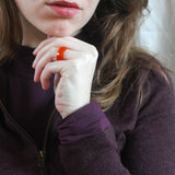 'Bodil' Agate Ring (US 8.5, 18.6mm)