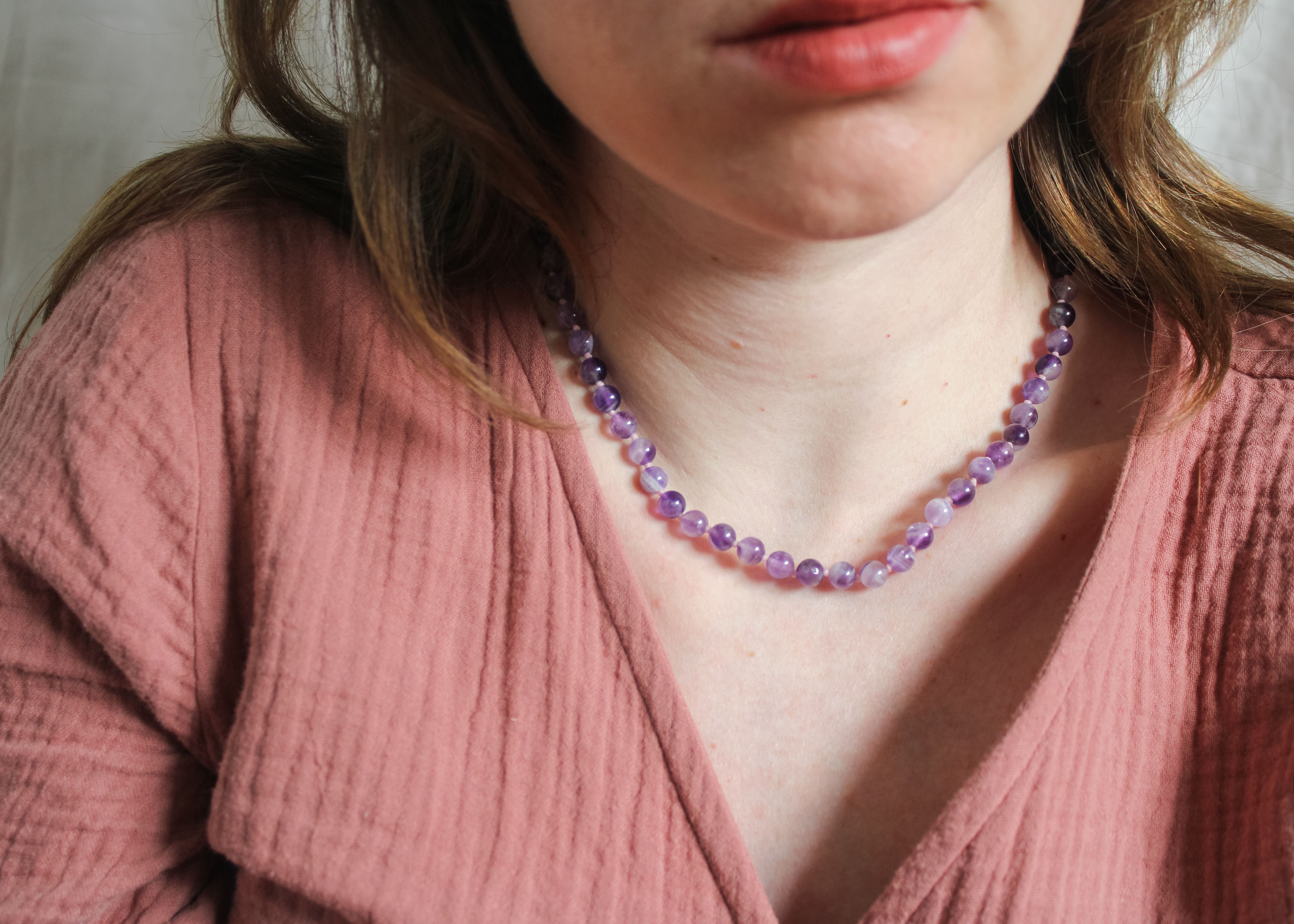 Amethist ketting 'Inès'