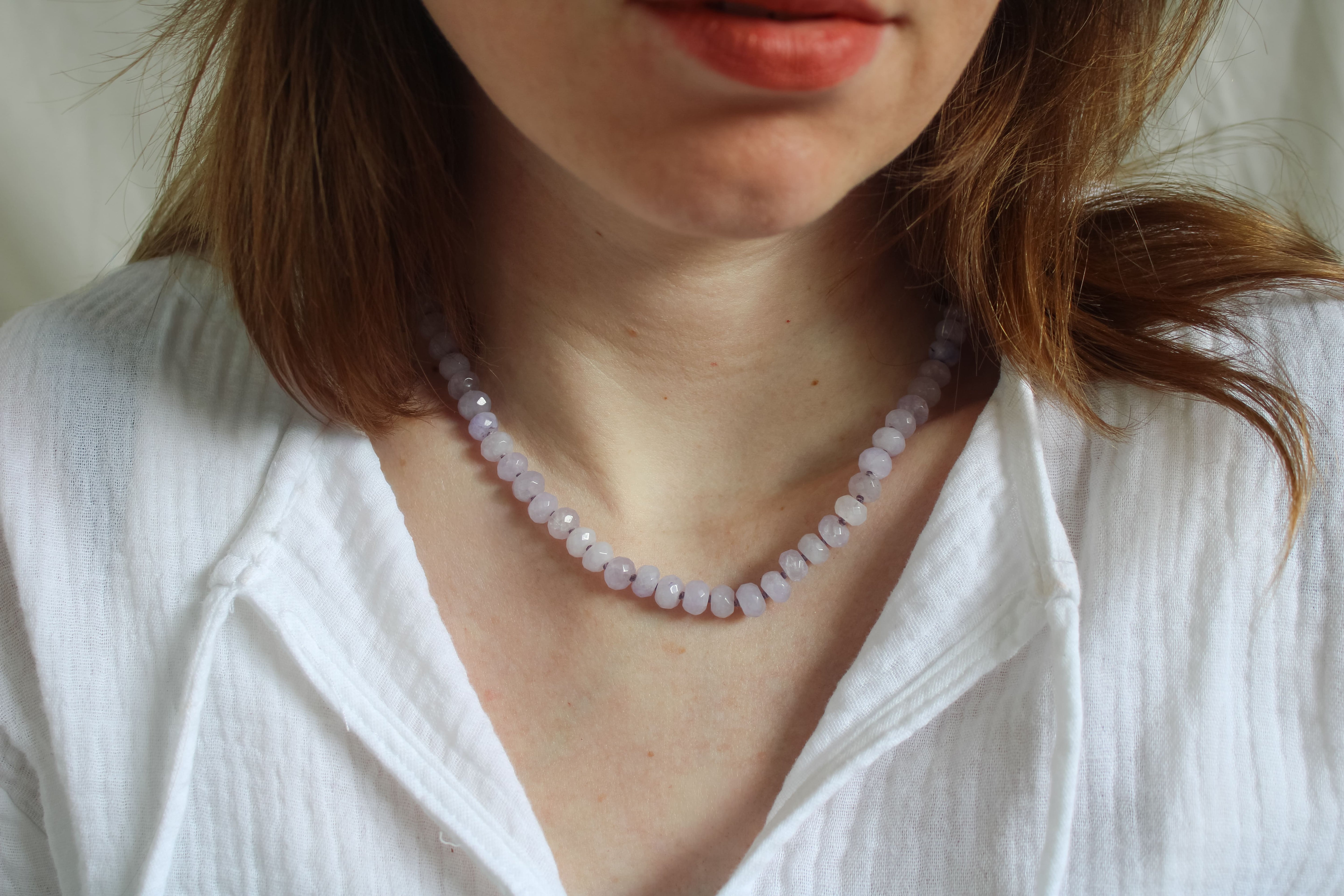 Amethist ketting 'Caro'