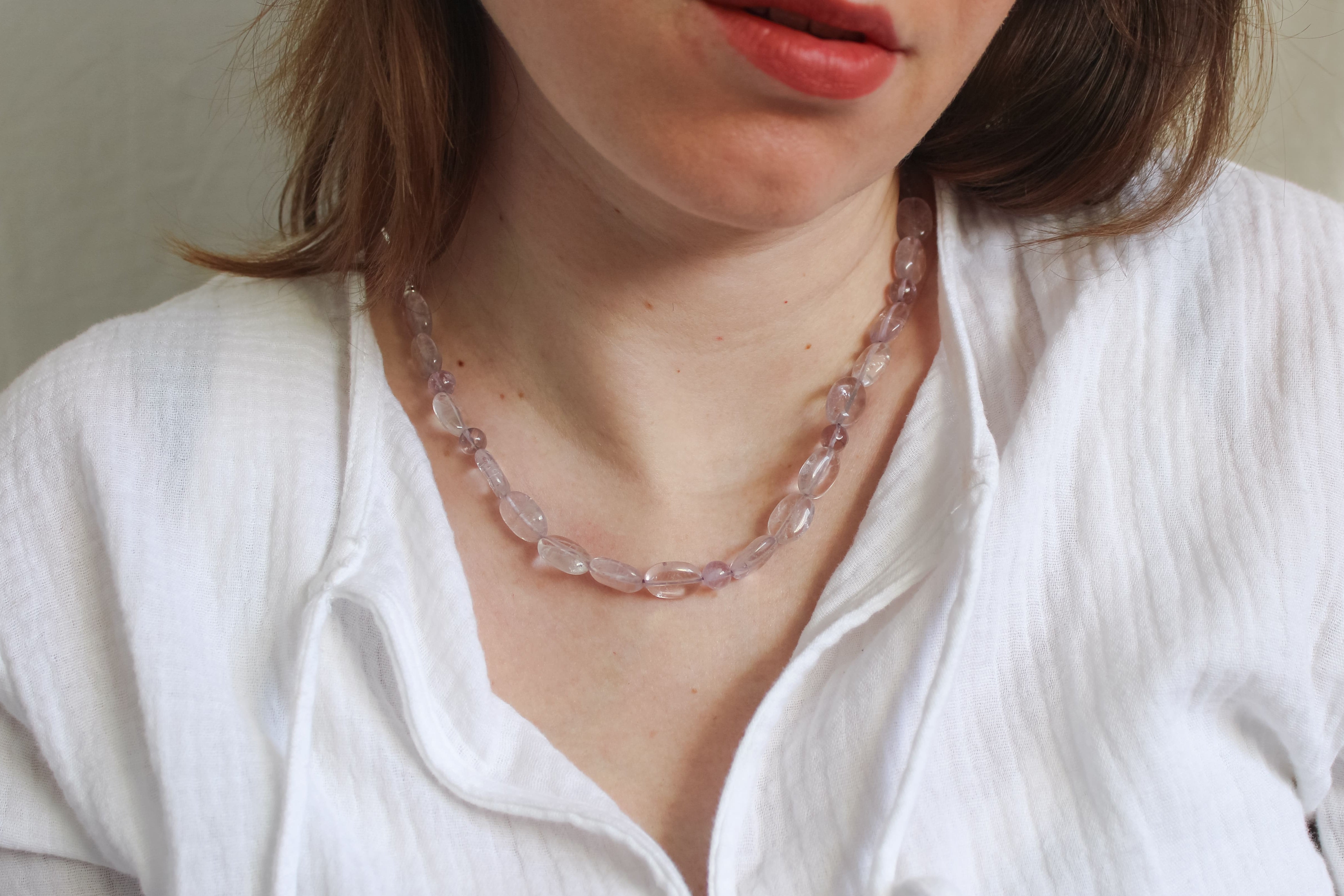 Amethist ketting 'Ulla'