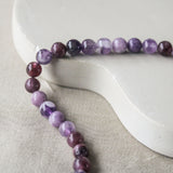 'Mabel' Lepidoliet en Amethist Ketting