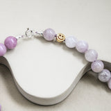 Amethist en lepidoliet ketting 'Josie'