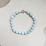 Aquamarijn armband 'Inès'