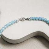 Aquamarijn ketting 'Flore'