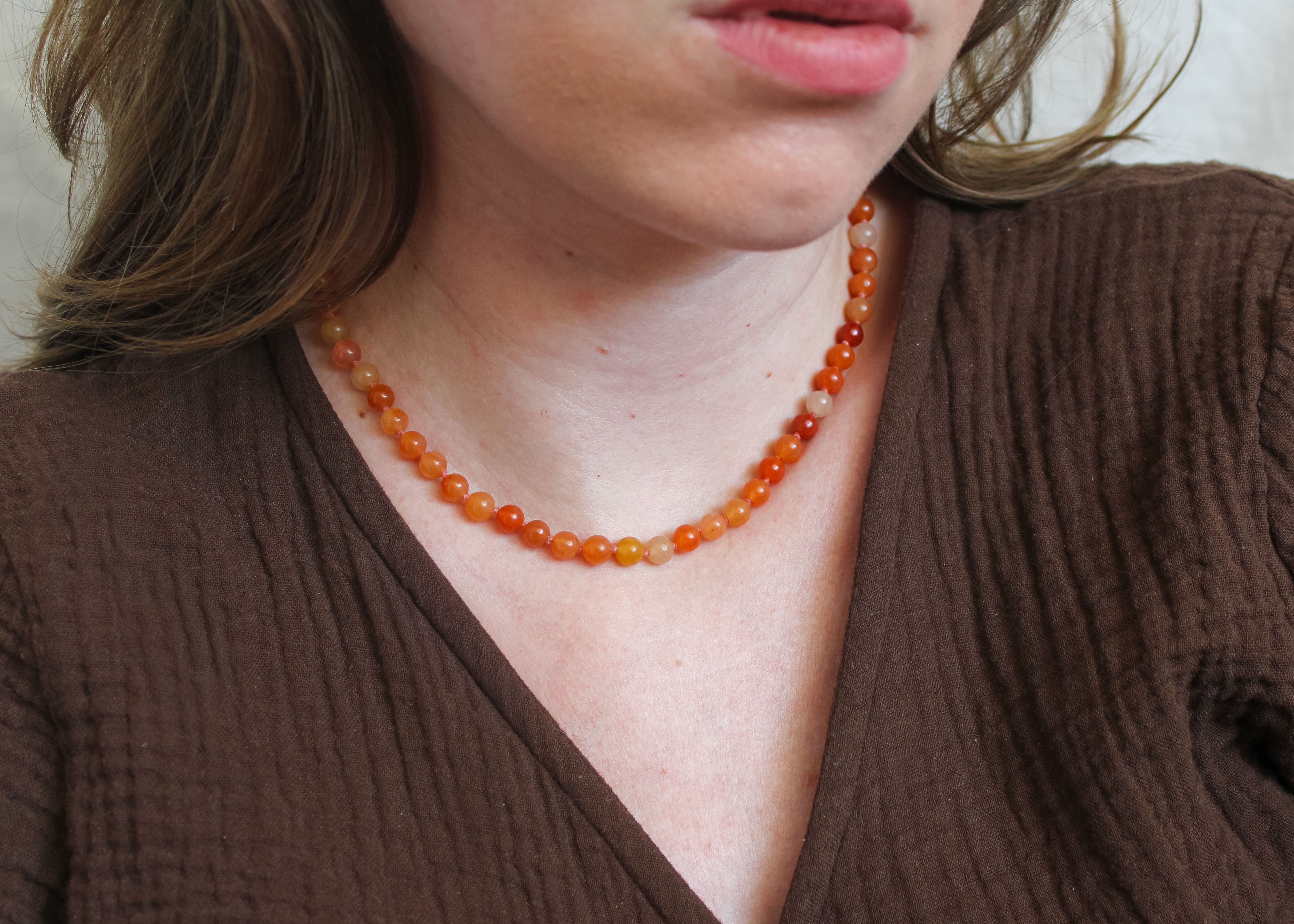 Emerald necklace 'Anne'