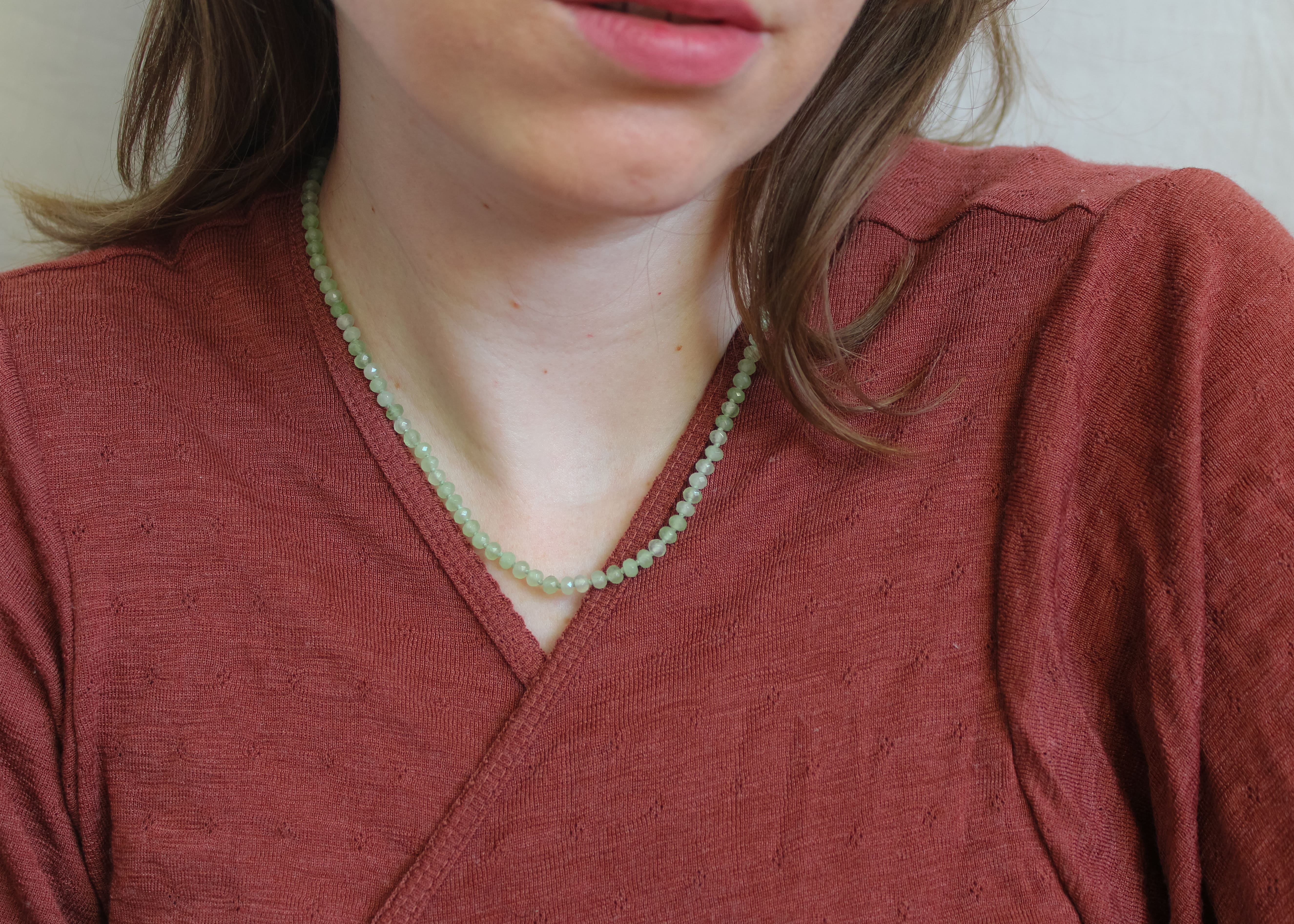 Aventurijn ketting 'Celia'