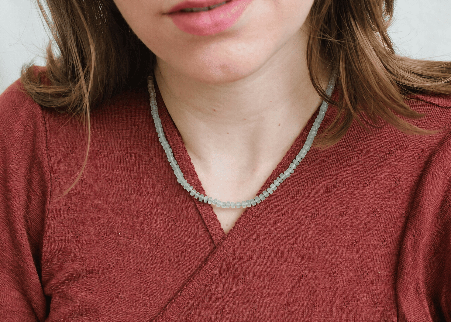 Aventurijn ketting 'Reggie'
