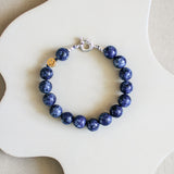 'Julie' Blauwe Jaspis Armband
