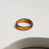 'Ambre' Honey Agate Ring (US 7.5, 17.7mm)