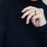 'Ambre' Honey Agate Ring (US 7.5, 17.7mm)