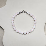 Pink calcite bracelet 'Inès'