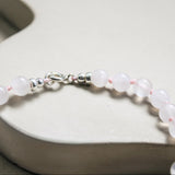 Pink calcite bracelet 'Inès'