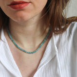 Chalcedoon ketting 'Flore'