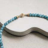 Chalcedoon ketting 'Flore'