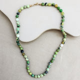 Chrysopraas ketting 'Anne'