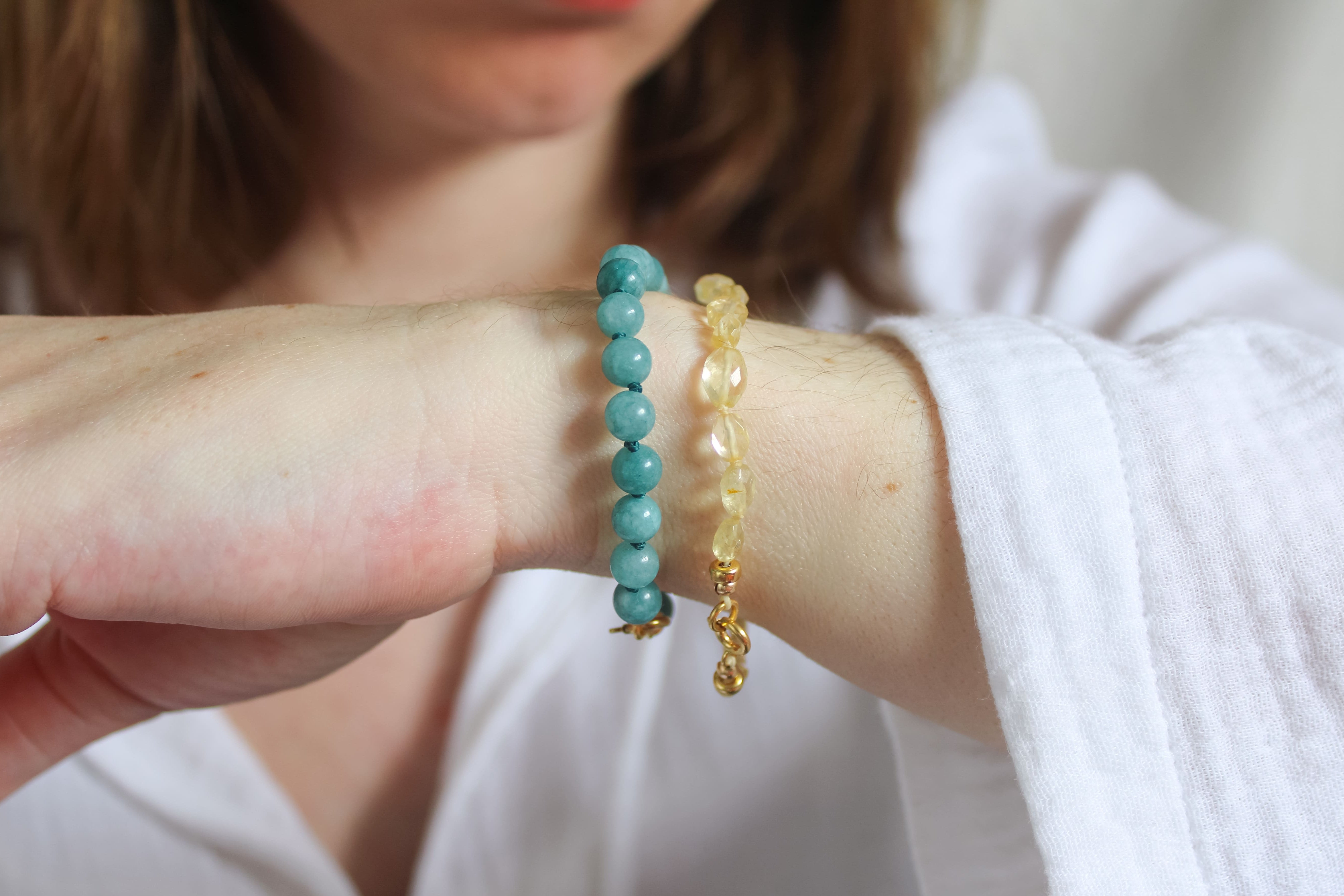 Citrien armband 'Elin'