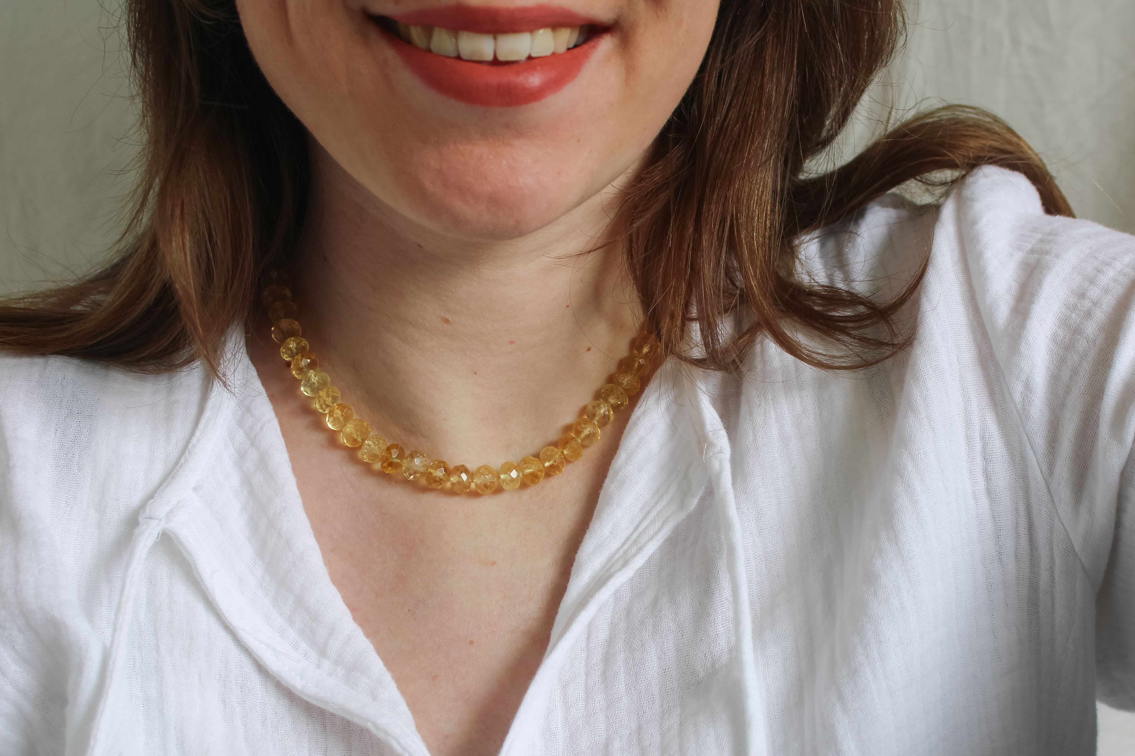 Citrien ketting 'Camille'