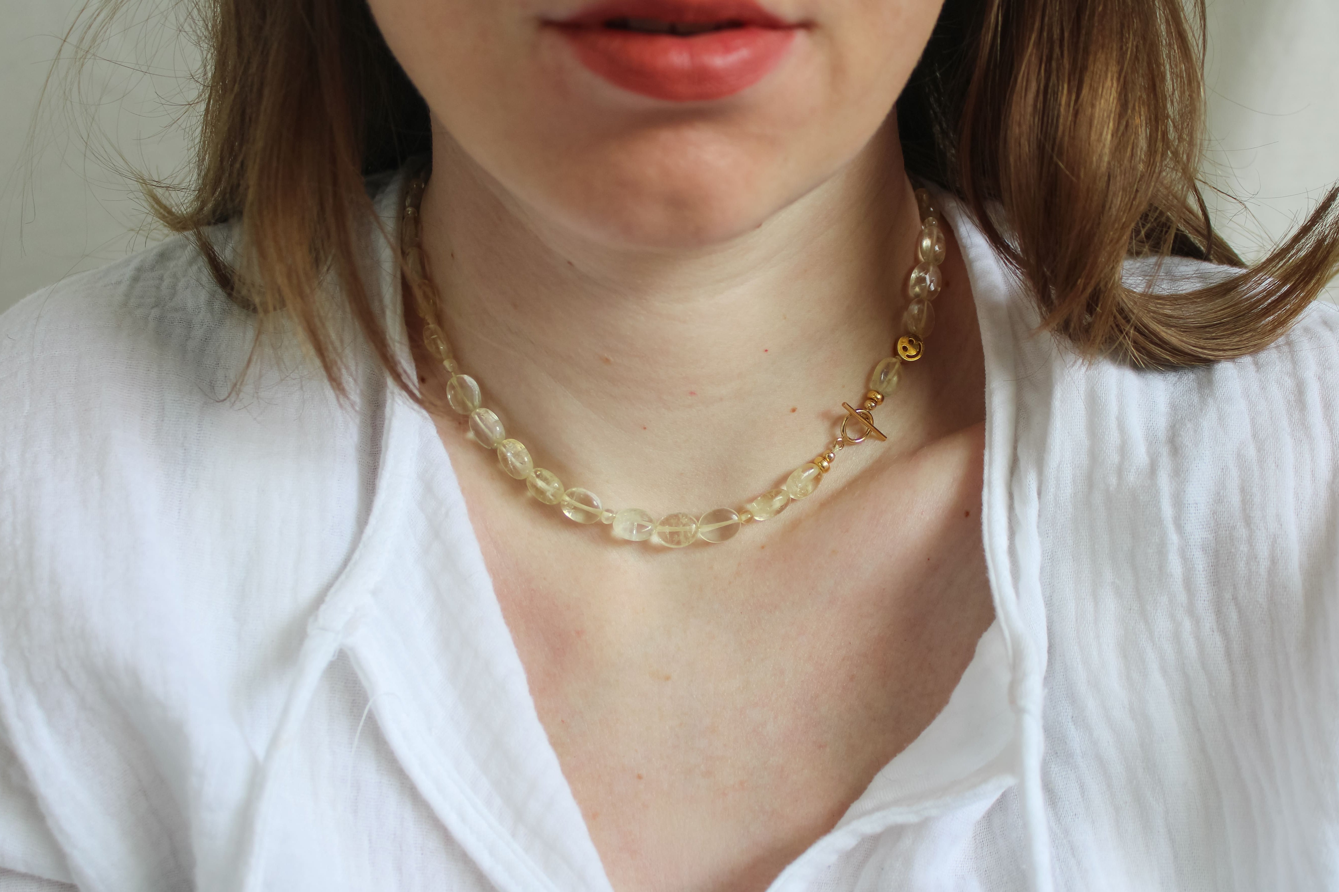 Citrien ketting 'Lena'