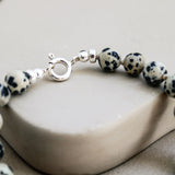 Dalmatiër jaspis armband 'Inès'