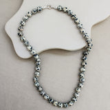 Dalmatiër jaspis ketting 'Stella'