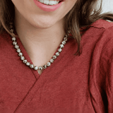 Dalmatiër jaspis ketting 'Stella'