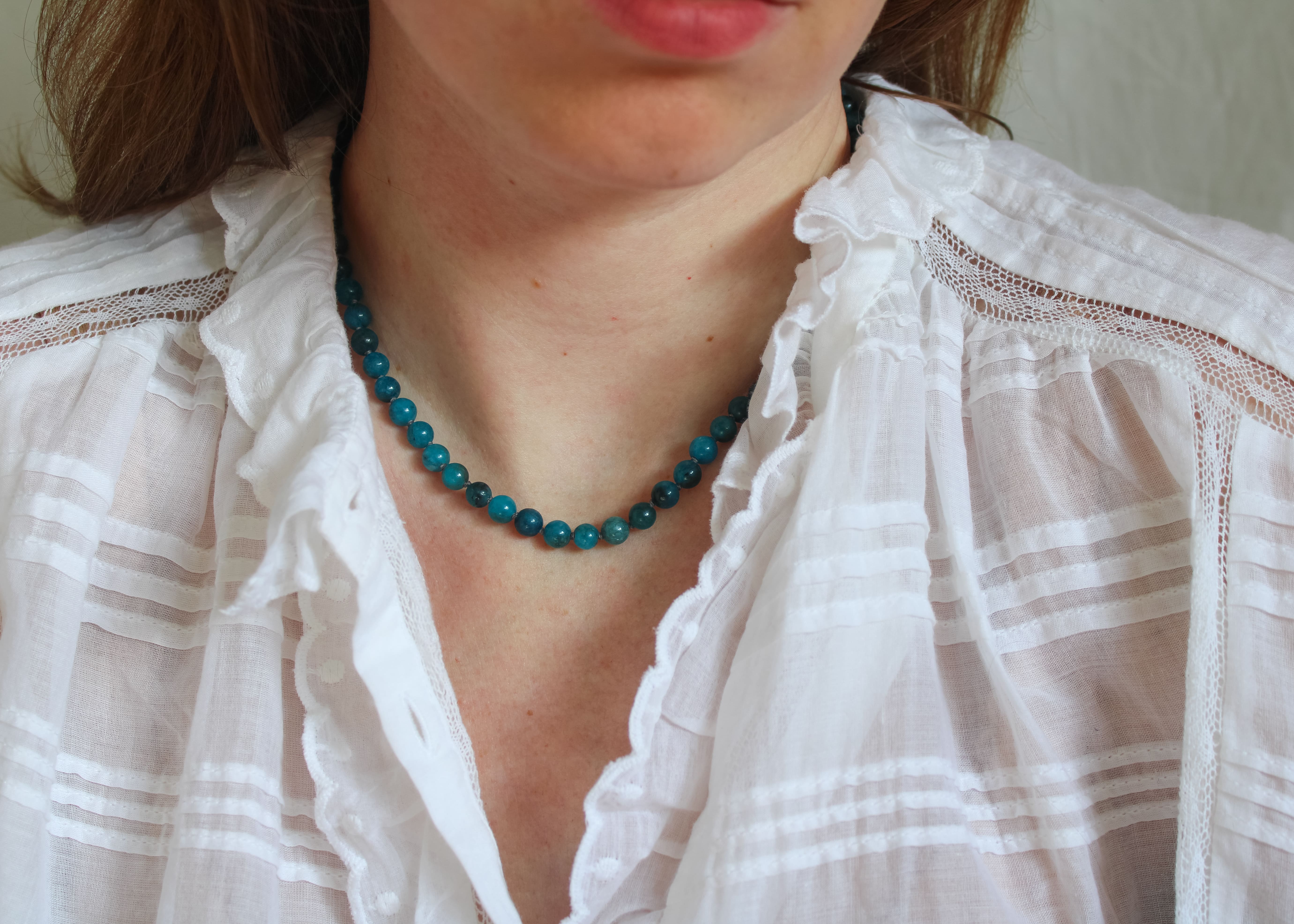 Donkere apatiet ketting 'Ines'