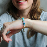'Elyn' Edelsteen Armband