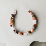 'Valerie' Edelsteen Armband met Rozenkwarts en Hessoniet