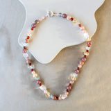 'Elin' Edelsteen Ketting met Citrien, Maansteen en Topaas