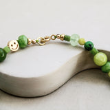 Edelsteen ketting 'Olive'