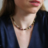 'Mabel' Edelsteen Ketting met Tijgeroog