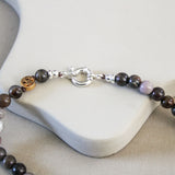 'Mabel' Fossiele Agaat Ketting