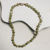 Green garnet necklace 'Ona'