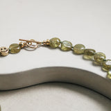 Green garnet necklace 'Ona'