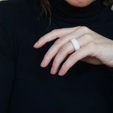 'Wende' Howlite Ring (US 6.5, 16.9mm)