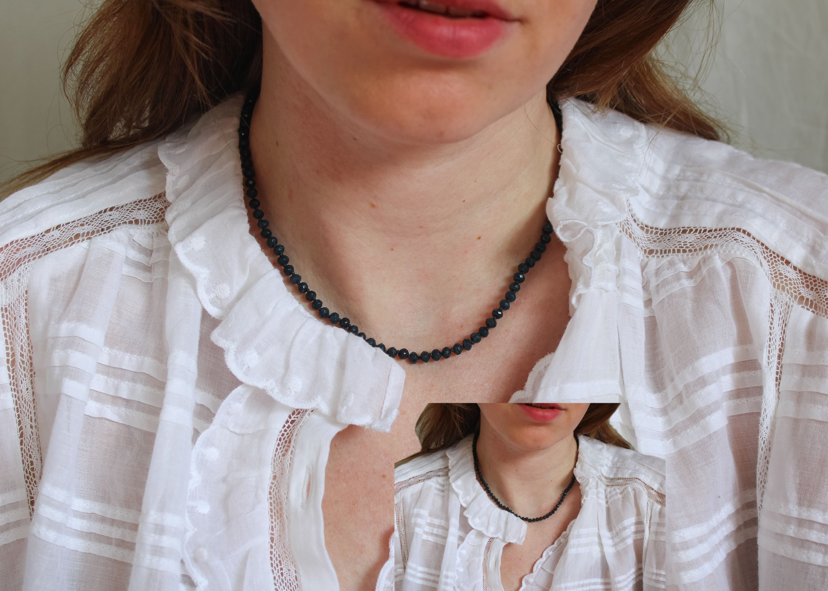 Indiase saffier ketting 'Celia'