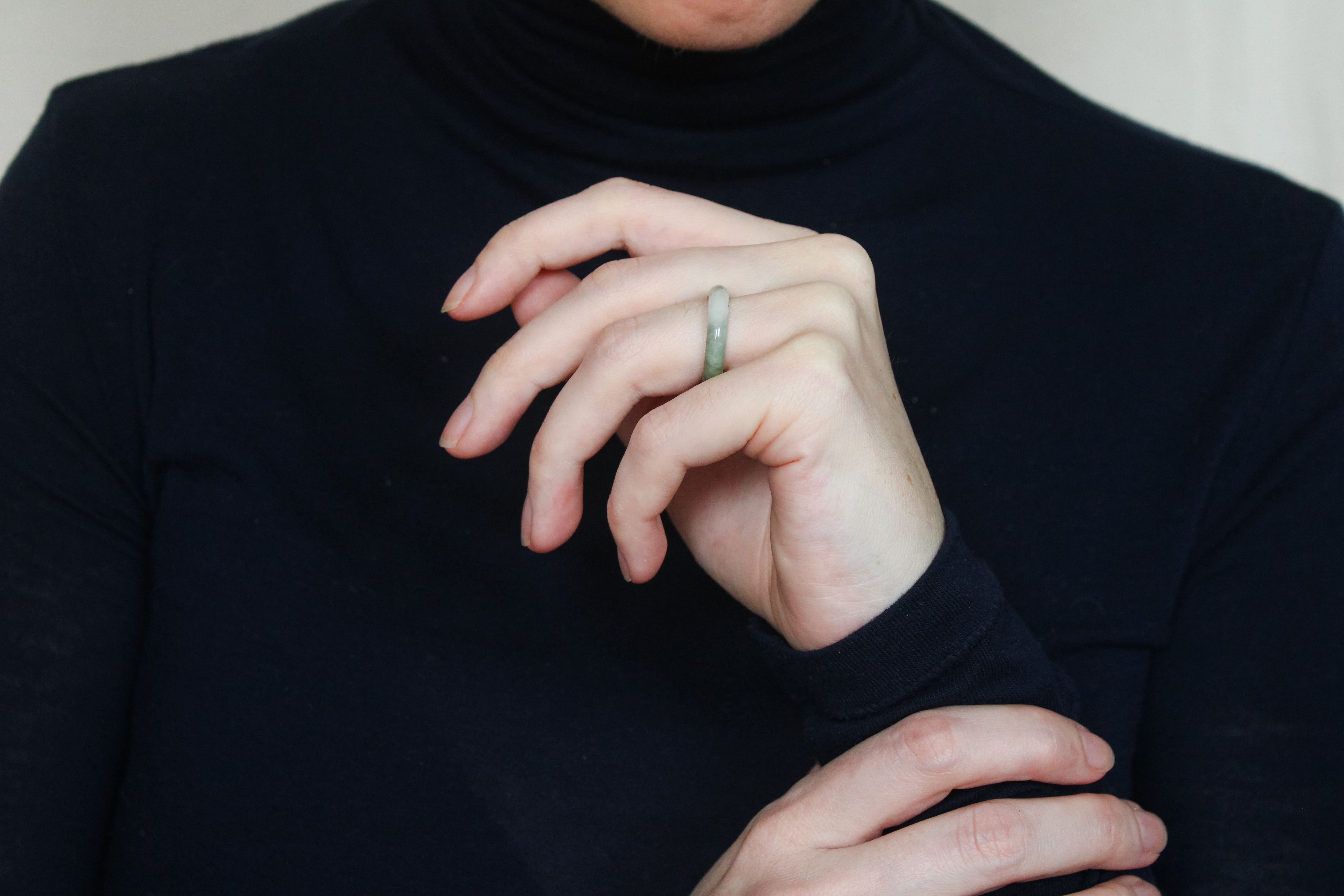 'Farah' Jade Ring (US 7.5, 17.7mm)