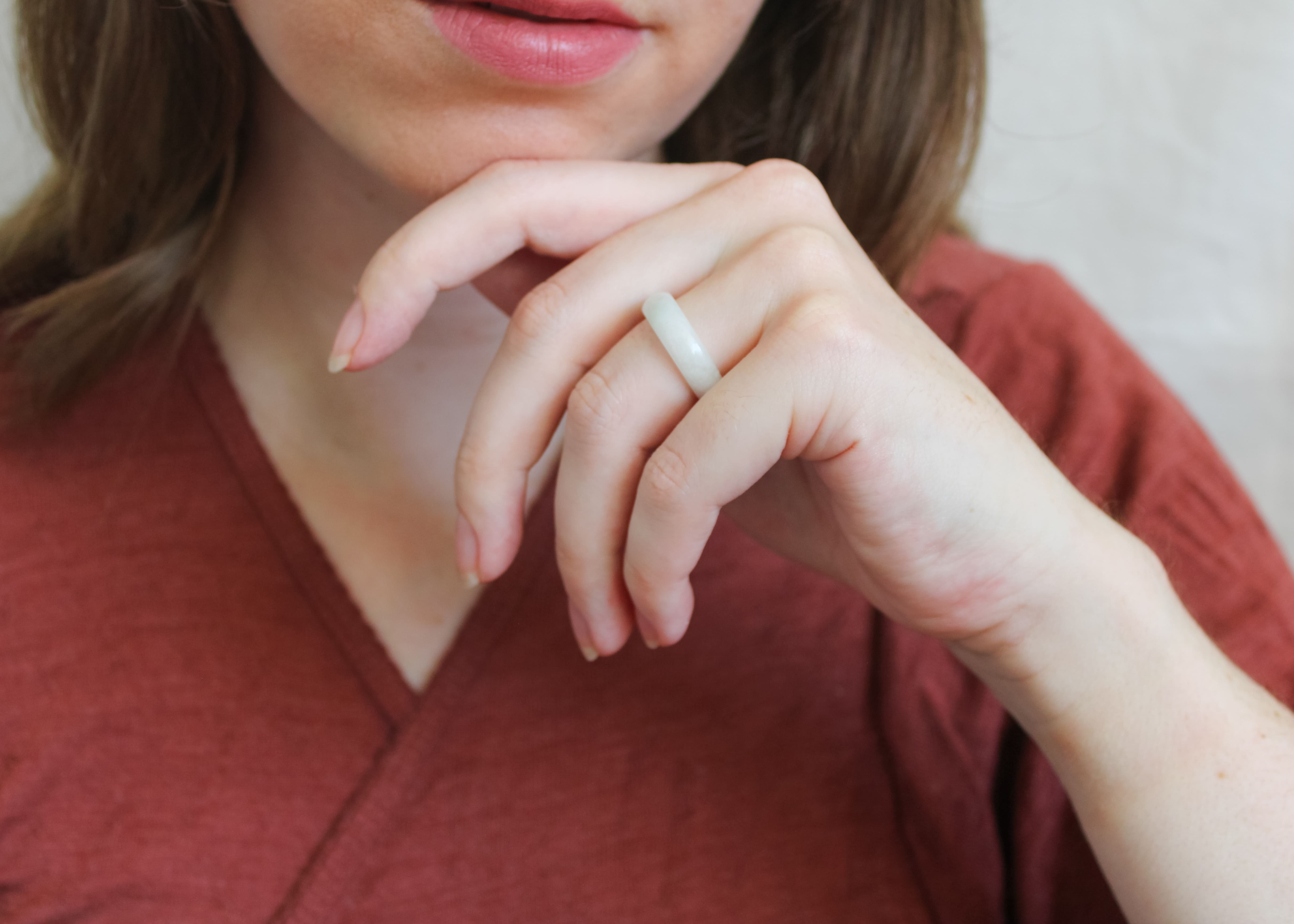 Jade ring 'Giada' (US 7, 17.3mm)