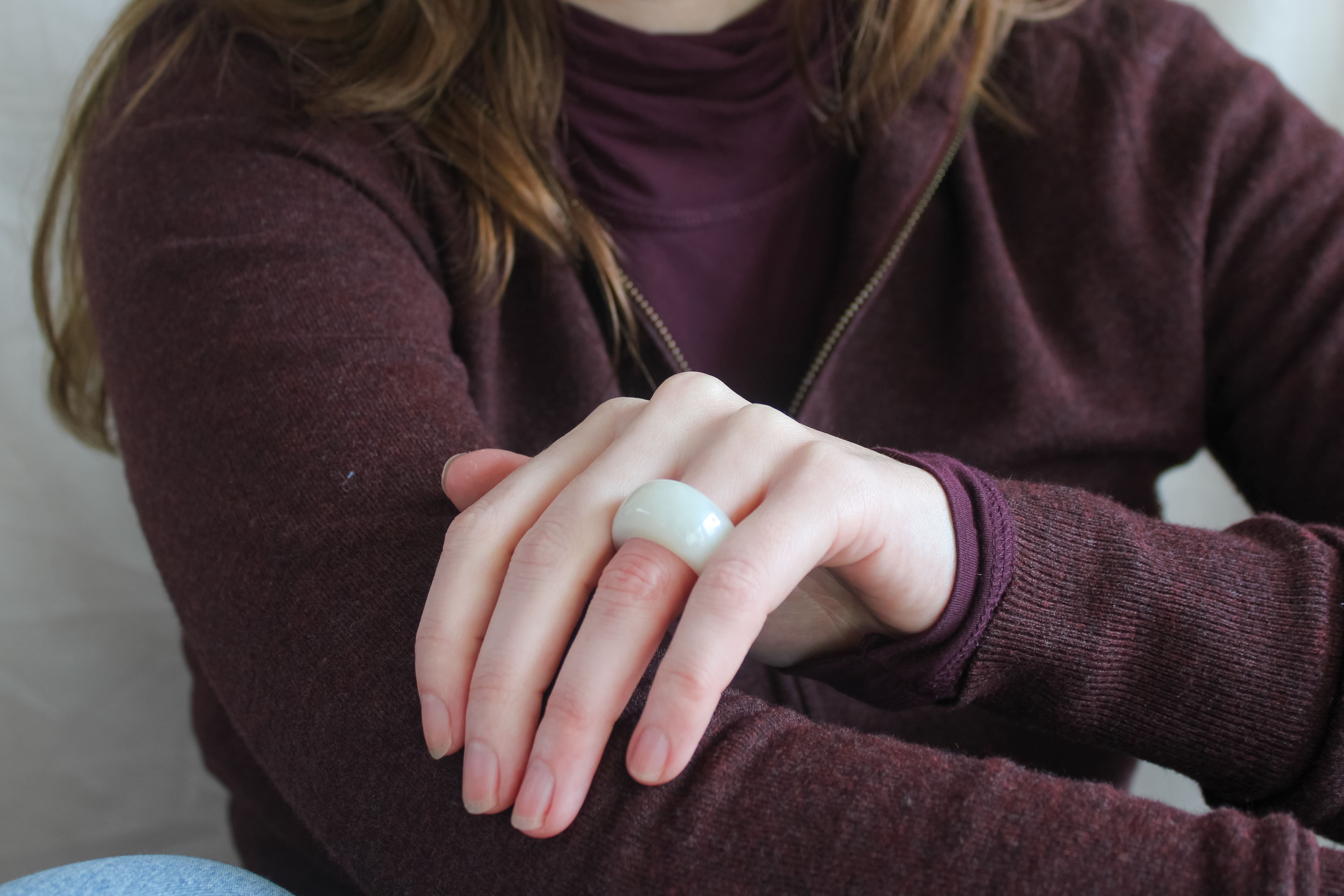 'Eddie' Jade Ring (US 9, 19mm)